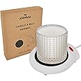 ASAWASA Candle Warmer for Large Jar, Coffee Mug Warmers, Safely Releases Scents Without a Flame, Melt The Candle Quickly, Enjoy Your Warm Coffee Tea. Gifts for Festival Birthday Women Men Mom Dad