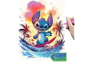 LAISU Diamond Painting für Kinder und Erwachsene Anfänger, 30x40cm Cartoon 5D Diamant Malerei Bilder, Große DIY Mosaik Basteln Set für Jungen Mädchen ab 6 Jahre, Home Deko und Geburtstag Geschenke