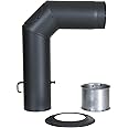 Kamino-Flam Réduction Simple Paroi 150/120 mm en Acier Aluminié pour Raccordement de Poêle au Kamino-Flam Réduction Simple Paroi 150/120 mm en Acier Aluminié pour Raccordement de Poêle au