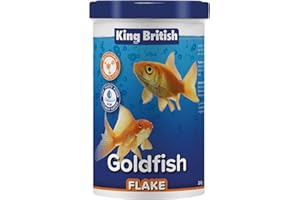 King British | Copos para Goldfish 200g: Alimento Completo con multivitaminas, Ingredientes Naturales para Goldfish y Otros Peces de Agua fría