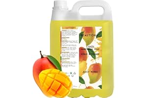 Beautiona Savon Liquide Juicy Mango 5L - Corps et Mains Hydratant à la Glycérine PH Neutre Professionnel pour Maison, Hôtels, Salons, Bureaux