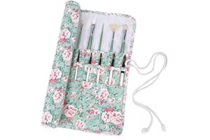 ABARÍA abaria - Porta pennelli arrorolabile, raccoglitori pennelli de tela per Acquerello ad Olio Principianti, sacchetto organizer per Bambini, Artisti e Amanti della Pittura
