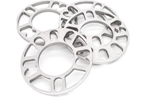 F SEASON 4 x 10mm Aluminum Alloy Wheel Spacers Shims Plate 4&5 Stud For Autocar Universal