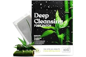 FANICER 10er Pack Entgiftungspflaster Füße, Detox Fußpflaster für Stressabbau & tieferen Schlaf, Natürliche Fußpads Deep Cleansing mit Wermutgras und Ingwerpulver zur Fußpads