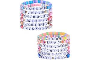 Otokti 5PCS Friendship Bracelets, Bracelet with Lettering Beads Set, Concert Outfit Accessories, Gifts for Fans Music Lovers Teen Girls Women