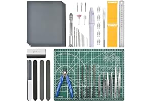 Gundam Modèle d'outils Kit, 53 Pièces Ensemble d'outils de Construction de Loisirs, Uutils de Modélisation de Base Gundam et Ensemble d'artisanat pour la Construction, la Réparation et la Fixation