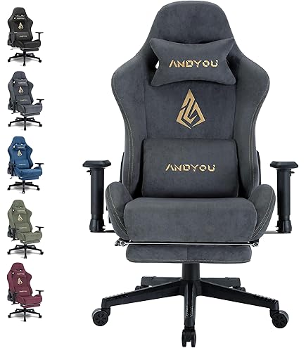 Sedia Gaming GTPLAYER Dragon | Con Altoparlanti Bluetooth, Poggiapiedi | Blu, Ergonomica