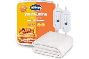 Silentnight Dual Control Electric Blanket King Size - Heated Electric Underblanket Bed Warmer Sheet with 3 Heat Settings, Easy Fit Straps and Split Controls - King Size 160x150cm (63"x59")