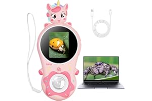 BAFEIL Microscope for Kids Portable Kids Toys Microscope with 500x Magnification, 2" HD Screen, Rechargeable Digital Mini Microscopes for Children Ages 4-12, Educational STEM Science Gift for Boys and Girls