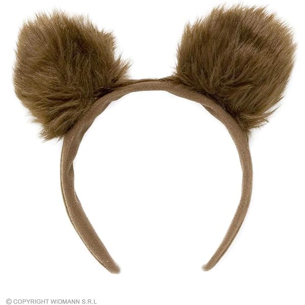 Gjinxi Bärenohren-Stirnband Aus Plüsch – Niedliches Haarband Für Make-up, Gesicht Waschen, Cosplay & Karneval (braun)
