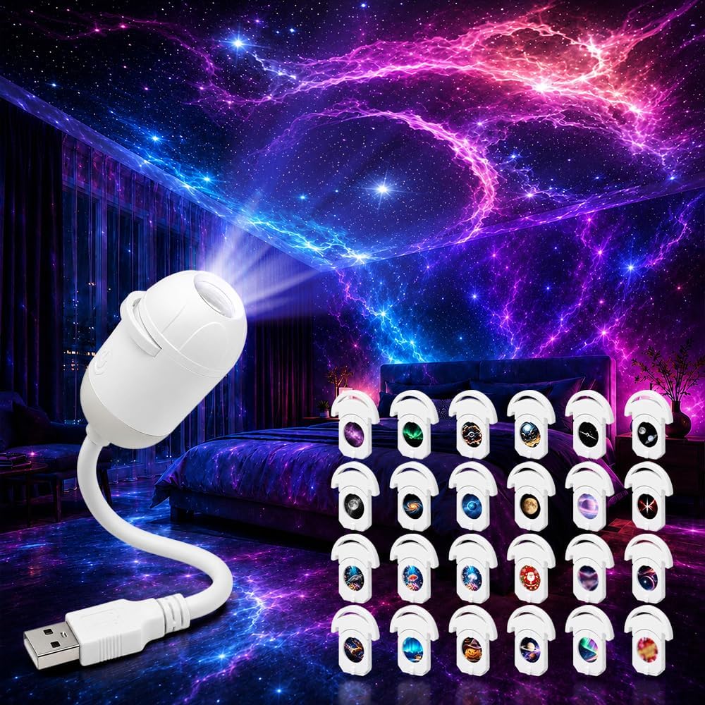 Technische Daten & Spezifikationen : 2-in-1 Galaxy Projector Night Light Sternenhi
