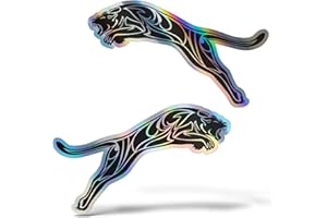 Erreinge® Adesivo Olografico 10 cm Puma Sticker stampato per Auto Moto Parete Paraurti Computer Portatile Bagagli Biciclette