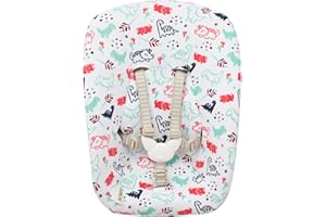 JYOKO KIDS Housse couverture en coton Compatible avec Stokke NewBorn (Dino Party)