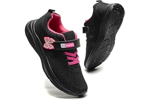 WZRUISEN Kids Girls Sports Shoes Boys' Basketball Shoes Sports Running Shoes