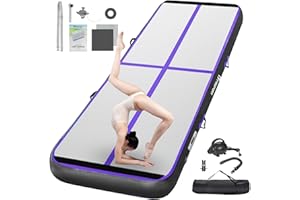 FBSPORT Air Tumbling Track Ginnastica Artistica 10/20cm di altezza Tappetino da Ginnastica Gonfiabile, 2/3/4/5/6m Air Tumbling Tappetino Tappeto Ginnastica Artistica da casa con Pompa per All'aperto