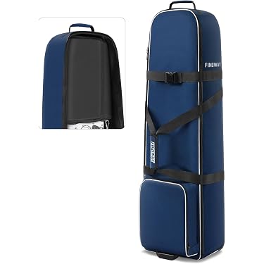Borsa Da Viaggio Rigida Per Golf Con Ruote, 120 Cm, Guscio Rigido, Lucchetto TSA Incluso