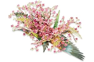 Piececool Puzzle 3D, zestaw modelarski, dla dorosłych, metalowe puzzle 3D, dla dorosłych, kwiat brzoskwini