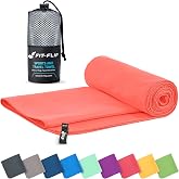 Henaci Lightweight Microfiber Towel Ultra Absorbent with Small Bag