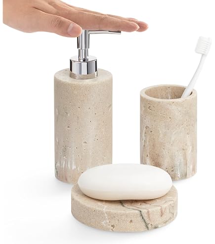 Jeu De Bureau Tatay En Plastique Taupe - Design Minimaliste, Fabriqué En Espagne, Dimensions 7,5x7,5x16 Cm - 9