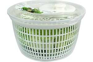 AGP ADVANCED GLOBAL PRODUCTIONS Salad Spinner, Lettuce Spinner Dryer, Easy to Clean, Salad Washer Mixer, Easy and Quick Drying, Salad Spinner Leaf Dryer Ideal for Vegetables & Fruits, Large