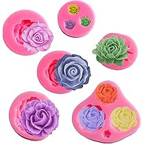 Moule En Silicone à Plusieurs Pétales De Fleurs, Bougie, Outil Exécutif, Rose Biomimétique, Résine De Regina Faite à La Main, Décor De Gâteau Au Chocolat, Clics De Glace