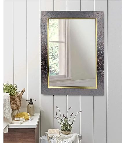 Buy Stuthi Arts Brown Decorative Wall Mirror Decorative