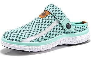 SISTTKE Zoccoli Sabot Uomo Donna Spiaggia Giardino Pantofole Maglia Traspirante Clogs Scarpe da Mare Estate Sandali Antiscivolo Piatto Ciabatte