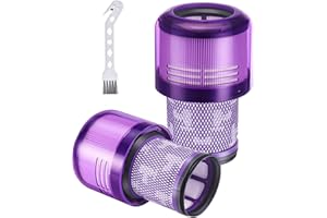 TOPALL Filtre pour Dyson V12,Filtre Aspirateur pour Dyson,Accessoires pour Dyson V12 Origin,V12 Detect Slim,V12 Slim+,V12 Detect Slim Absolute,Pièce pour Aspirateur #971517-01