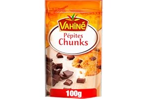 VAHINÉ - Pâtisserie - Pépites Chunks de Chocolat Noir - Maxi Pépites de Chocolat - Pour Gâteaux et Cookies - 100g