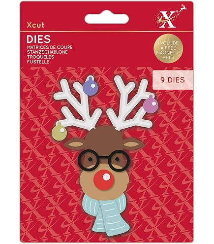 Xcut Set 24 Fustelle Decorative A5 Con Piastra Magnetica, Icone E Forme Per Scrapbooking, Mr Mister