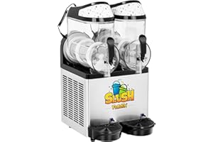 Royal Catering Macchina Per Granite Macchina Per Sorbetto RCSL 2/10 (2 x 12 l, LED, 600 W, Senza BPA)