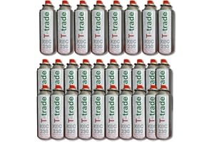 T-Trade Kit Bombolette Gas Butano Multipack 28 pezzi 250 Grammi Fornelli Campeggio Casa