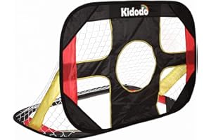 Kidodo Porta da calcio per bambini, porta pop-up per bambini, pieghevole e portatile, rete da calcio per esterni, giardino e gioco per interni, 100 x 70 x 70 cm