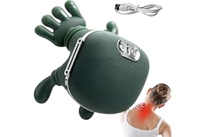 KELOPPASIT Masajeador Cuello Y Cervicales, Masajeador Hombros Con Calor, Relajador Muscular, Con 2 Modos De Calor, Mano Humana, Para Casa, Viaje, Tras Ejercicio, Uso Diario, Viaje Largo