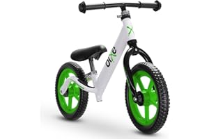 Bixe 12 Zoll Kinder Laufrad - Aluminium Fahrrad ohne Pedale mit Luftreifen - Balance Bike für Kinder und Kleinkinder im Alter von 18 Monaten bis 6 Jahren - Ultraleicht