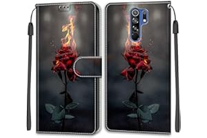 SIENIANLINE Carcasa para Xiaomi Redmi 9 / Poco M2, Flip Magnetic Case con [Ranura para Tarjeta] [Cierre Magnético] Funda para Xiaomi Redmi 9 / Poco M2