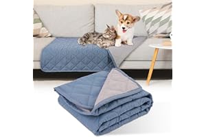Aomig Manta impermeable para mascotas, funda reversible lavable para cachorros, fundas de sofá para perros y gatos, protector de muebles para pequeños animales