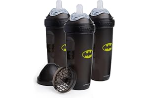 Batman DC Comics - Herobility Double Anti-Colic Baby Bottles – 12 fl oz/340ml – 3-pack