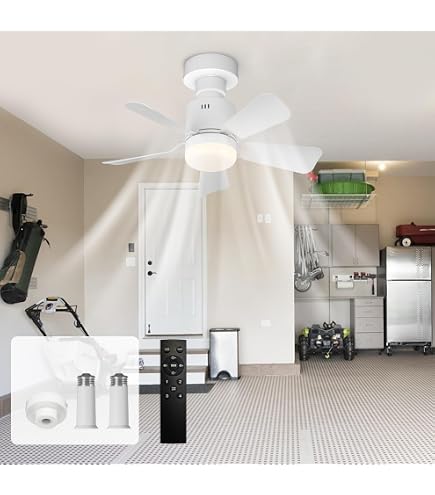 Ventilatore Da Soffitto Con LED Mantra ALASKA Mini 45W, Bianco, Temperatura Colore Regolabile 2700K-5000K, 2500 Lumen