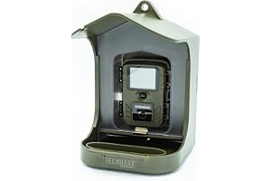 Technaxx Fågelholk med Full HD-kamera för trädgård och balkong TX-165 | 1080p Full HD, 100° vidvinkel, nattsyn, PIR-rörelsesensor, väderbeständig IP56 för vägg- eller balkongmontering