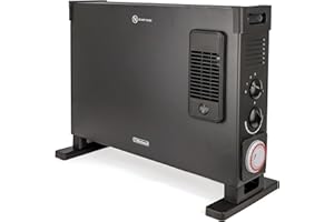 Belaco Heater 2000W Turbo Convector Electric Heater with Fan Heater 3-speed Setting & 24Hr Timer | Energy Saving Portable Heater| Fast Heating Room Heaters for Home, Electric radiator – Black