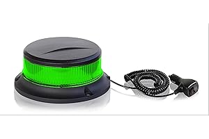 ‎RAPTORS LED TECHNIK Raptors LED Technik GRÜN 220km/h DEKRA geprüft | Kennleuchte Bagster ECE R65-10-30V DC Rundumleuchte für den mobilen Einsatz und zu Absicherung - Feuerwehr, Rettungsdienst, Baufahrzeuge