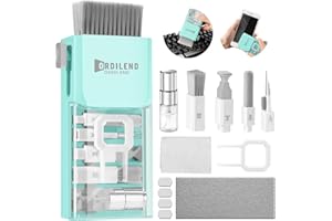 ORDILEND Kit de Limpieza de Teclado, Kit de Limpieza de computadora portátil, Kit de Limpieza de iPhone MacBook, Limpiador de Teclado de Tableta portátil con Cepillo, fácil de Usar y Transportar