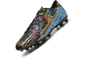 HaloTeam Chaussures de Football Homme Outdoor Low-Top Spike Crampons Athlétisme Entrainement Profession Chaussures de Sport 39 EU-45 EU