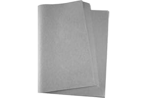 Miahart 60 feuilles de papier de soie de Noël 50 x 35 cm Papier d'emballage de Noël pour bricolage, loisirs créatifs, sacs-cadeaux, décorations gris