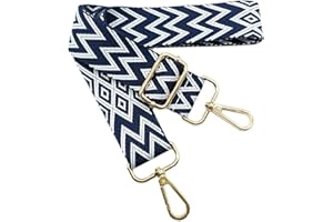 KERIOCUSI Tracolla per Borse Donna Blu Navy Cinghia Della Borsa Larga, Tracolla Regolabile con Gold Moschettone, Durevole per Crossbody Borsa, Borsetta, Chitarra DIY Spalla Accessori per Ragazze, 709