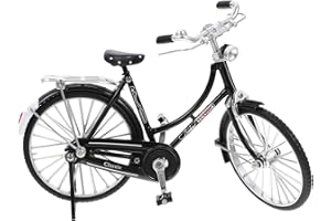 HOMSFOU Miniatur Fahrrad Modell Figur Metall Mini Finger Mountainbike Spielzeug Wohnzimmer Tischdeko Büro Schreibtisch Deko Objekt Retro Skulptur Vintage Statue Micro Landschaft Dekoration Geschenke