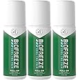 3 Pack Biofreeze Roll-On 82G Bundle | Fast-Acting Muscle Joint Pain Relief with Cooling Menthol | Soothe Sore Muscles | Convenient Application