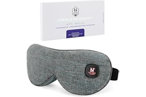 Aroma Season Heated Eye Mask, Moist Heat Eye Compress with Cordless Design, for Blepharitis and Dry Eyes Treatment (Grey)