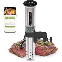 Cuisson Précise Température Cuiseur Sous Vide Immersion 1000W - Thermoplongeur Précis Avec Thermostat Réglable 25-90°C - Livre Recettes Inclus Thermoplongeur Cuisson Sous Vide Cuisson Précise Température Cuiseur Sous Vide Immersion 1000W - Thermoplongeur Précis Avec Thermostat Réglable 25-90°C - Livre Recettes Inclus Thermoplongeur Cuisson Sous Vide